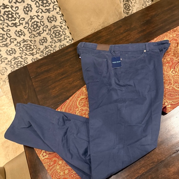 Peter Millar Crown Crafted Men's Size 38 Navy Delvin 5-Pocket Pants MSRP $245 - Picture 3 of 9